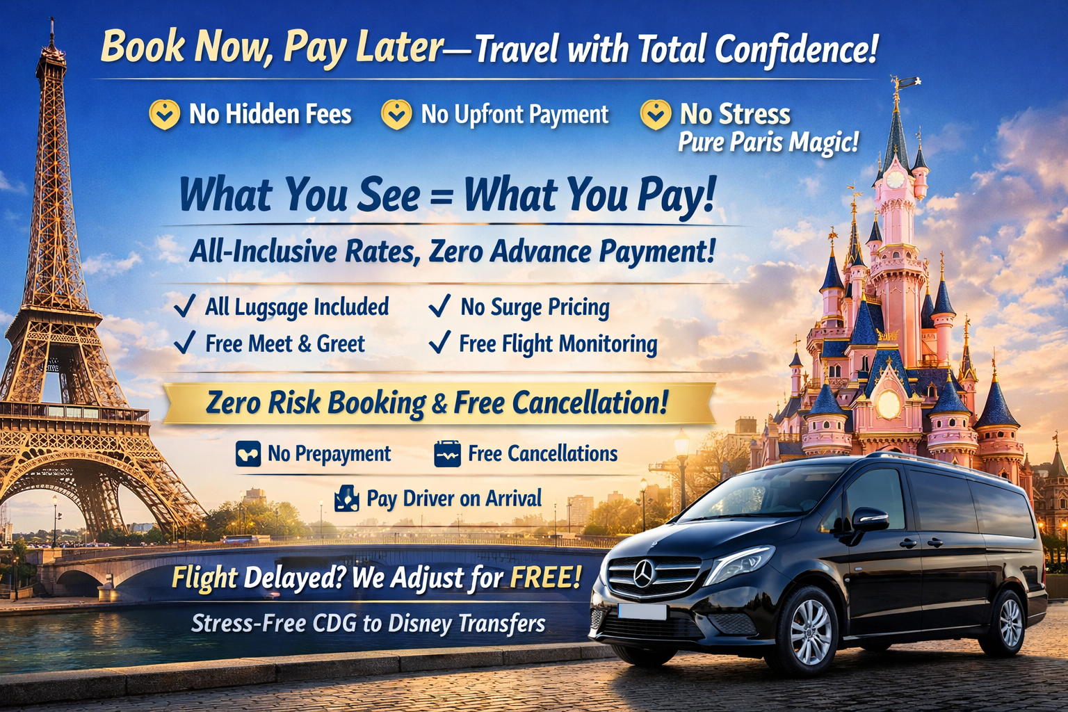 Beauvais Airport Transfer 4 CDG Disney Transfer 7